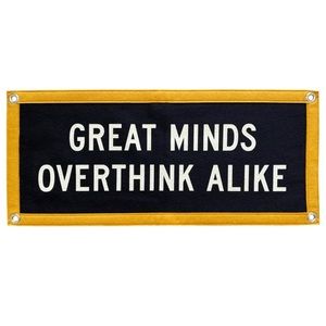 Great Minds Overthink Alike Camp Flag • Holy Smokes x Oxford Pennant